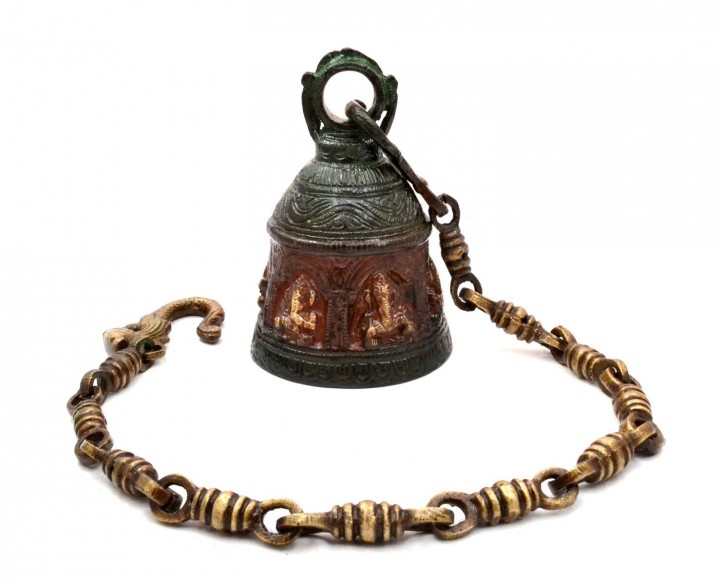 Ganesha Design Brass Hanging Bell