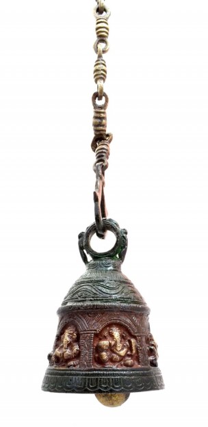 Ganesha Design Brass Hanging Bell