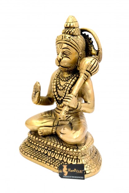 Hanuman Aashirwaad Mudra Brass Statue