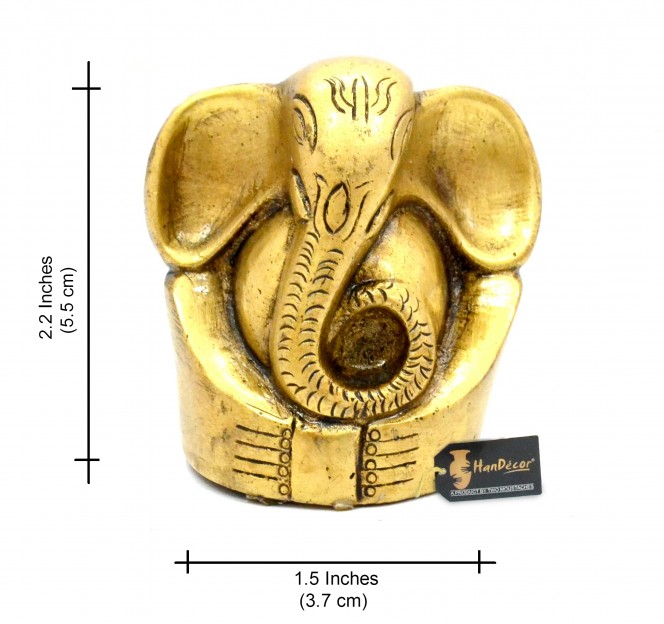 Brass Appu Ganesha Idol