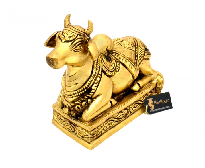 Handcrafted Premium Brass Nandi Statue