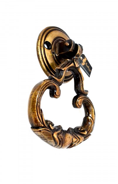 Ethnic Indian Carved Brass Door Knocker
