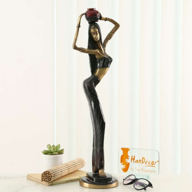 African Tribal Lady Showpiece