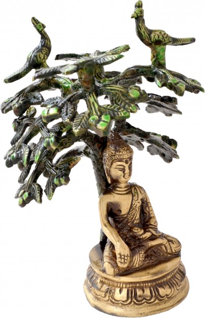 Meditating Buddha Under Tree