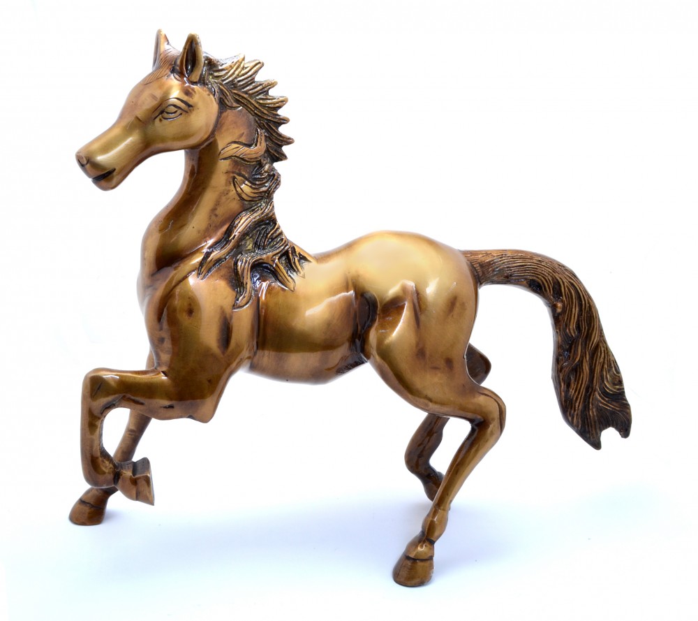 Horse Showpiece - Golden