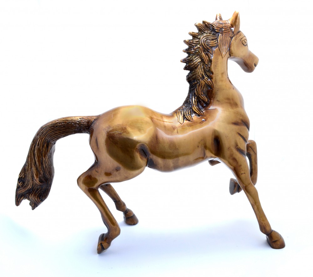 Horse Showpiece - Golden