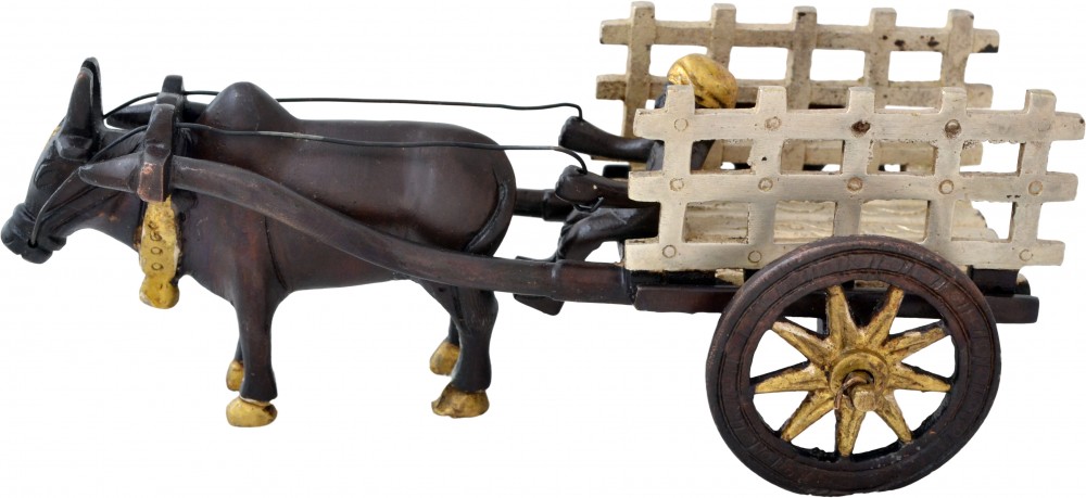 Brass Bullock Cart Showpiece