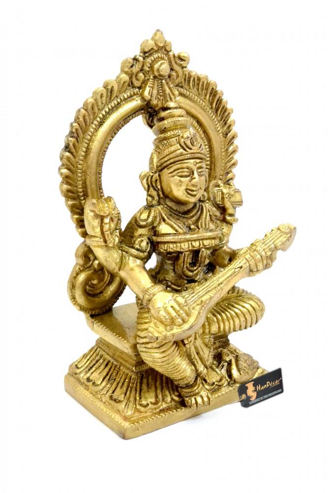 Aashirwaad Saraswati Brass Statue
