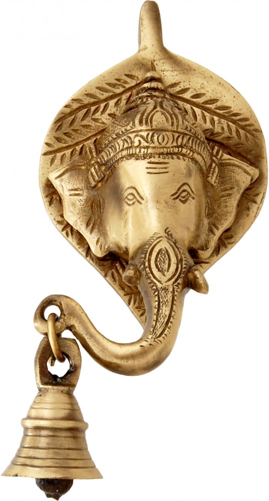 Ganesh Face wall Hanging with bell - Custom
