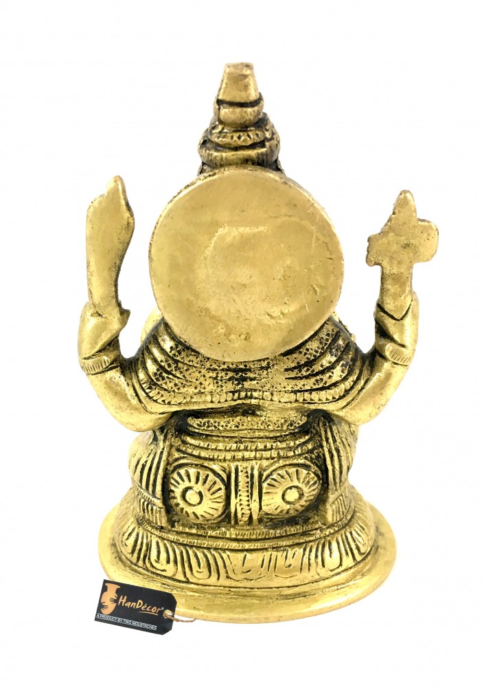 5 Inches Aashirwaad Ganesha Brass Statue