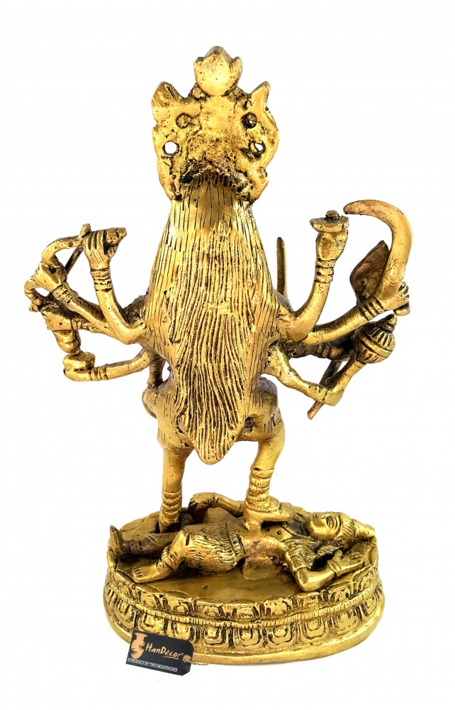 Brass Kali MATA Statue - 7.5 Inches