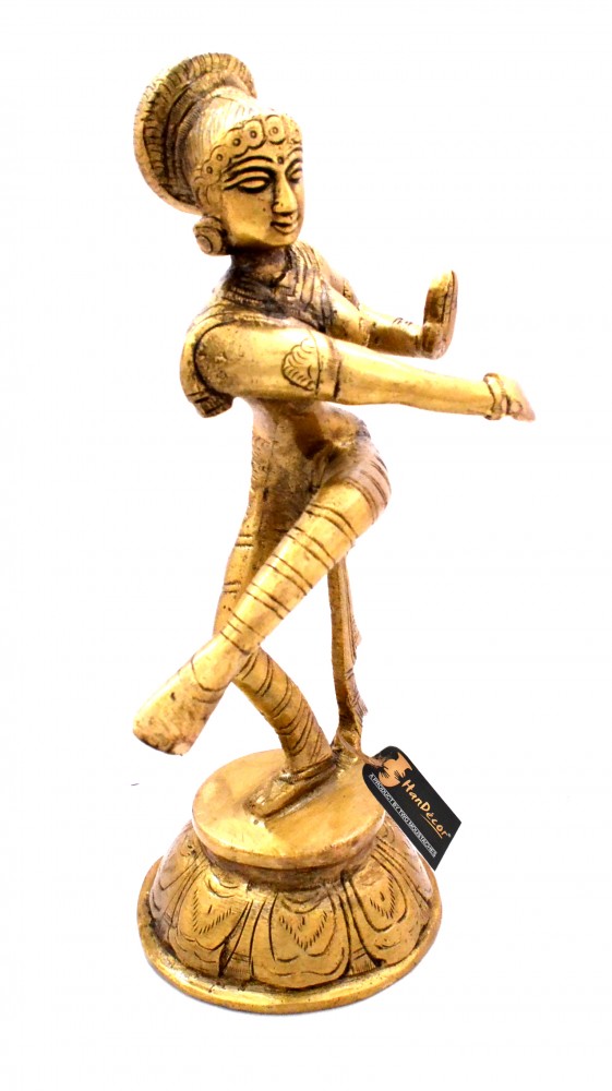 Dancing Apsara Brass Showpiece
