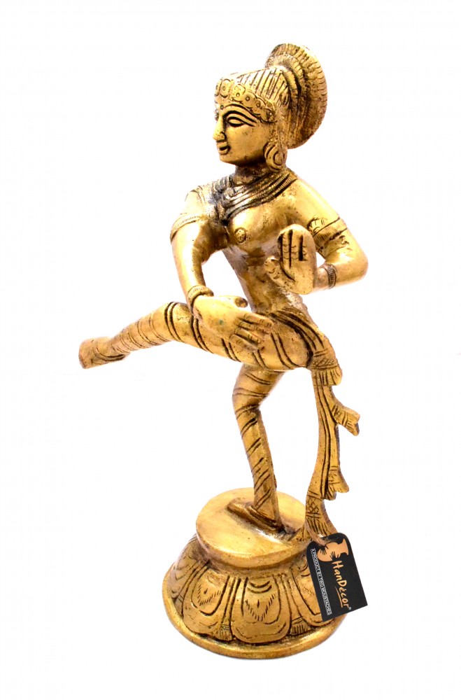 Dancing Apsara Brass Showpiece