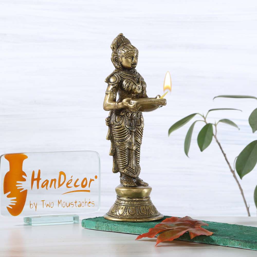 Deep Lakshmi 16 Inches Brass Statue