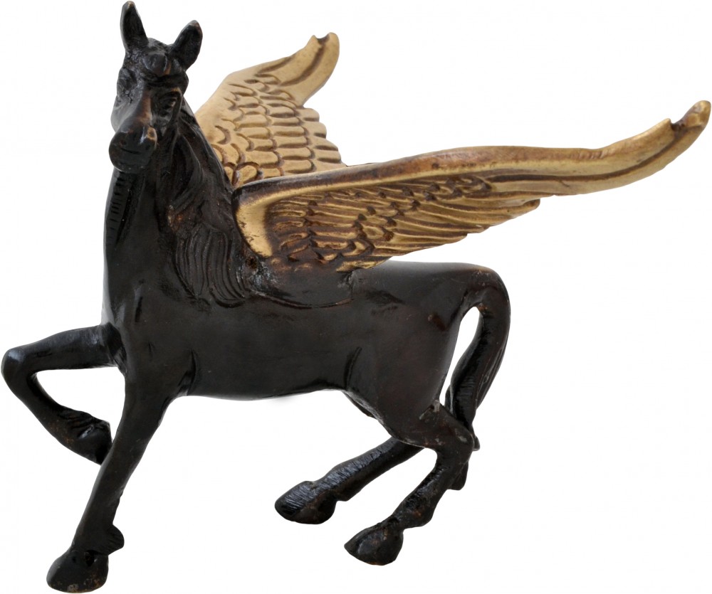 Flying Angel Horse - Black