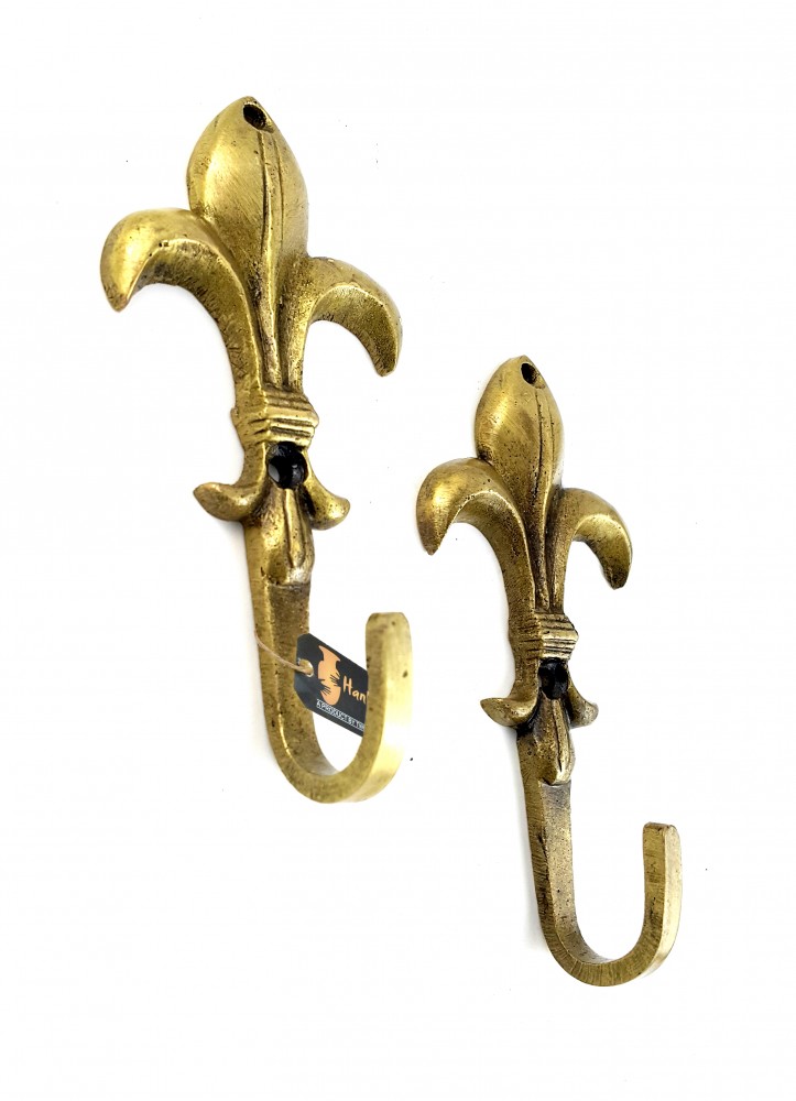 Buy Victoria Design Brass Single Key Hook/Holder Set of 2 Brass Showpiece Online at Best Price