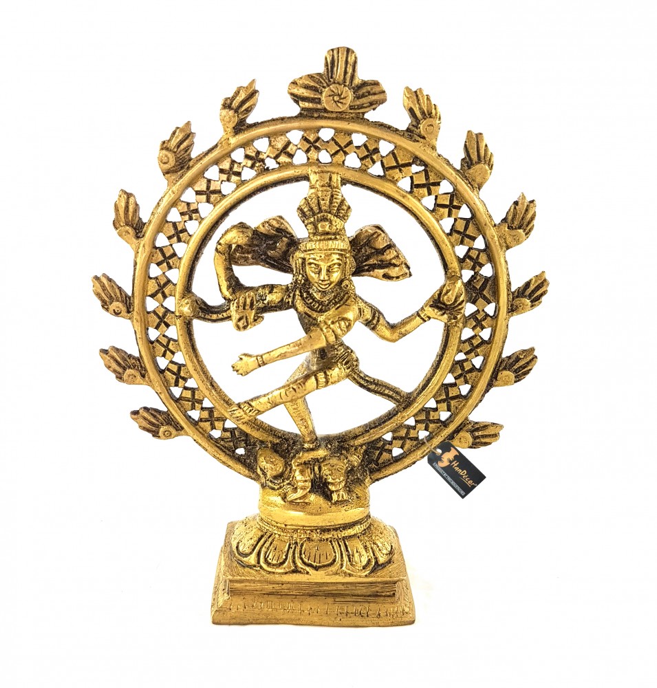 Natraj 6 Inches Brass Statue