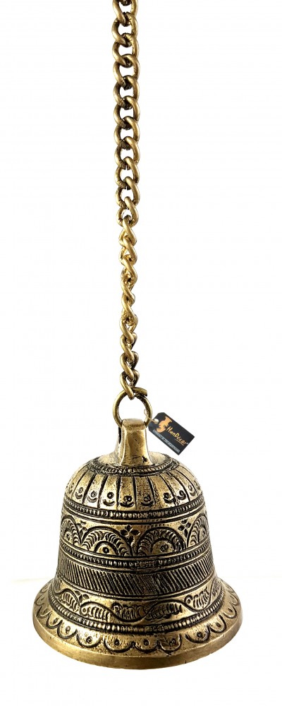 Ethnic Carved Brass Temple Hanging Designer Bell