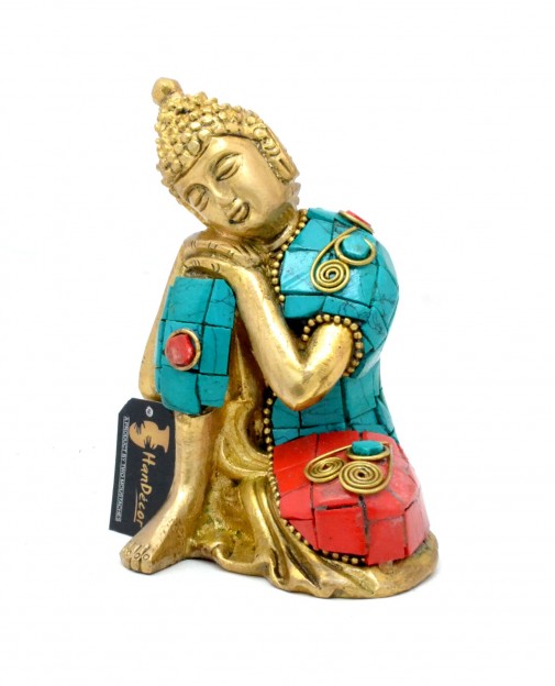 Buddha Resting Gemstone Showpiece