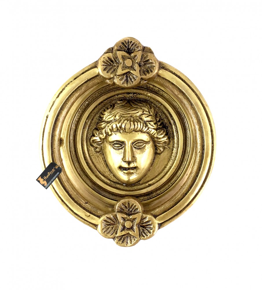 Athena Design Brass Door Knocker - Antique Yellow