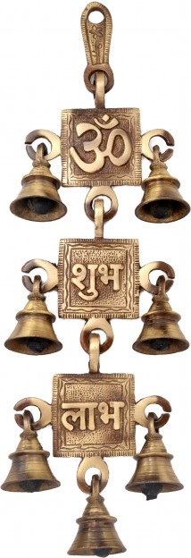 Om Shubh Labh Hanging Bells