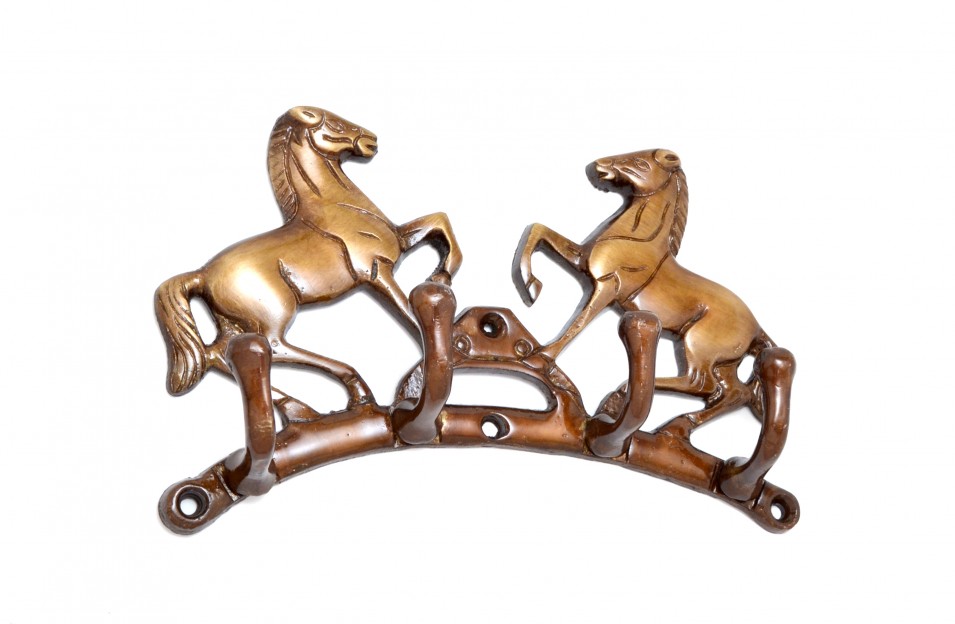 Victorious Horse Pair Key Holder