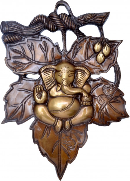 Ganesha on Grape Leaf