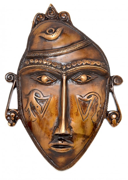 Tribal Man Mask Golden