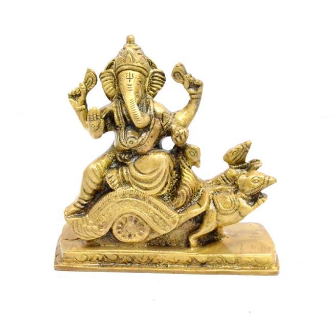 Ganesha on Rath Antique Yellow