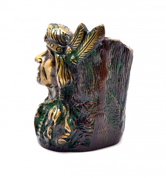 Red Indian Pen Stand - Green
