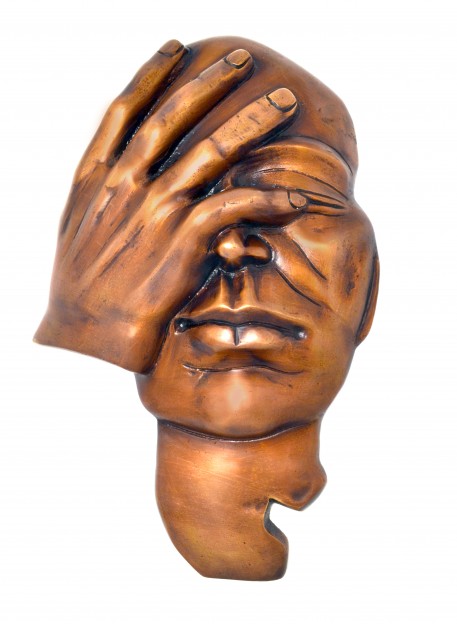 The Thinking Man Wall Hanging Showpiece - Brown