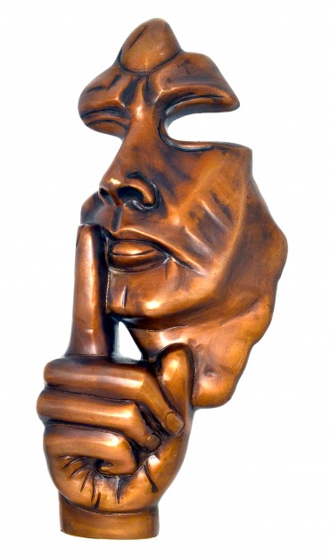 The Silent Man Wall Hanging Showpiece - Brown