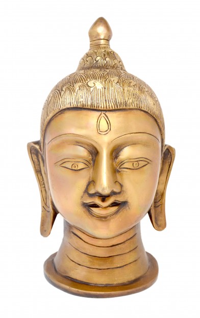 Divine Buddha Head Showpiece - Golden