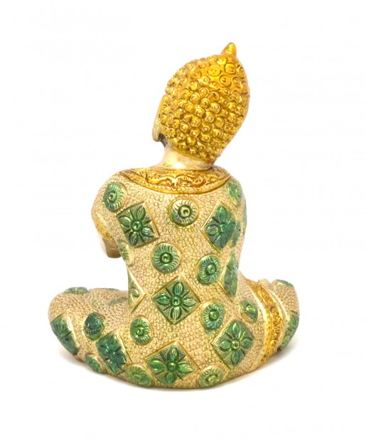 Buddha Resting Premium Brass Golden Showpiece