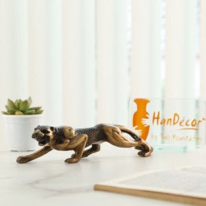 Luxurious Premium Jaguar Collectible Brass Showpiece