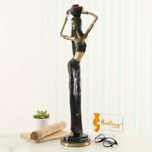African Tribal Lady Showpiece
