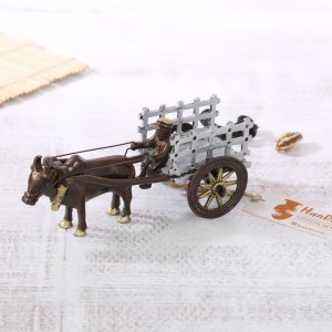 Brass Bullock Cart Showpiece