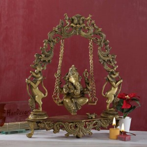 Handcarved Lord Ganesha on Jhoola