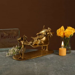 Royal Ganesh Palkee - Antique Yellow