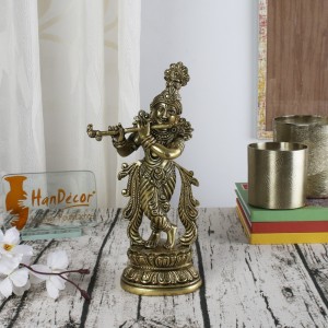 Premium Brass Murli Krishna Statue