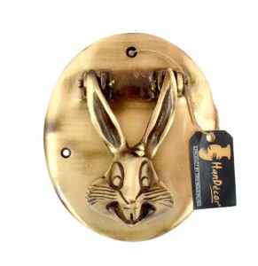 Rabbit Design Brass Door Knocker