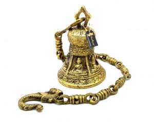 Buddha Design Brass Hanging Bell