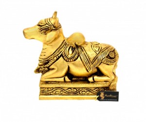 Handcrafted Premium Brass Nandi Statue