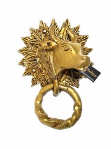 Cow Face Brass Door Knocker