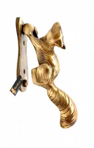 Squirrel Design Brass Door Knocker