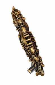 Ethnic Indian Carved Brass Door Handle