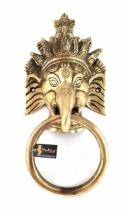 Crown Ganesha 11 Inches Door Knocker