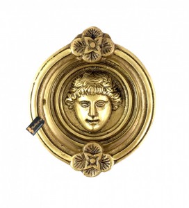 Athena Design Brass Door Knocker - Antique Yellow