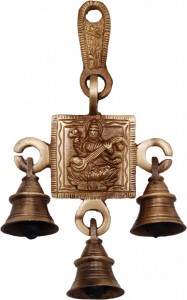 Brass Saraswati Hanging Bells