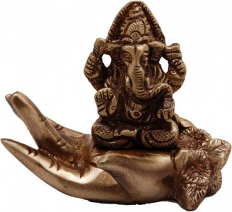 Brass Ganesha on Palm